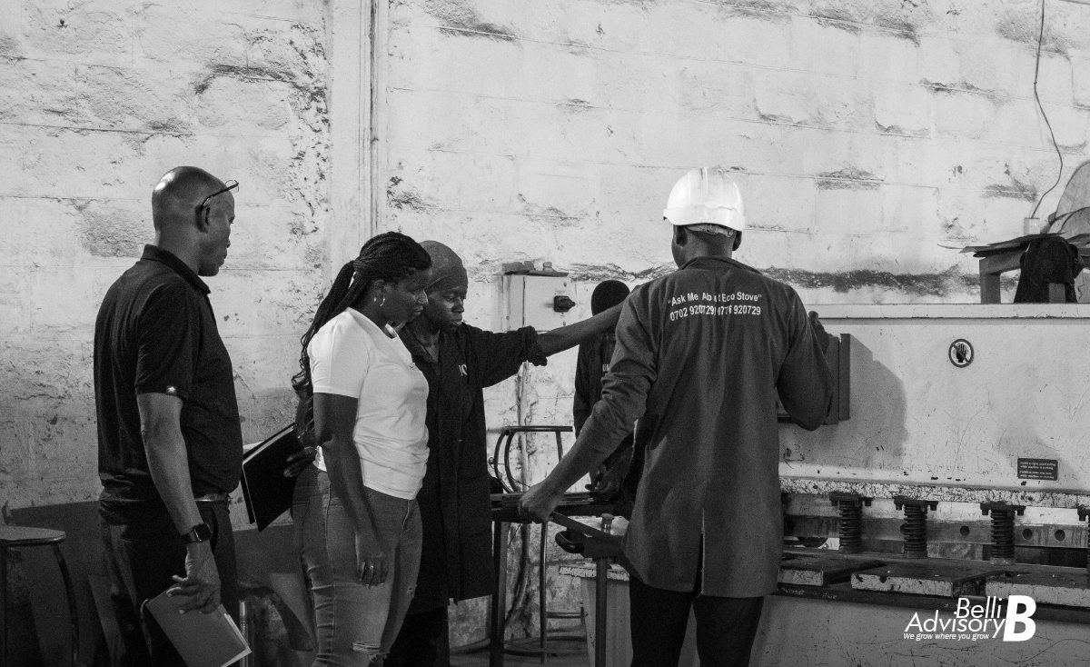 Technicians at work in an energy enterprise workshop