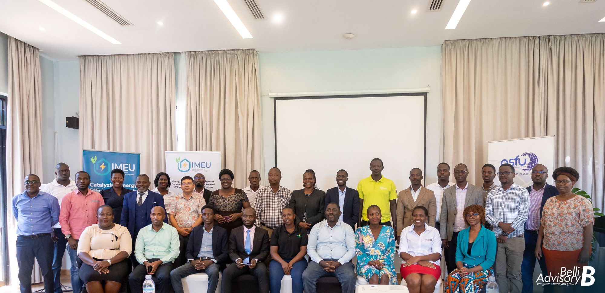 Programme participants at a Belli Advisory session