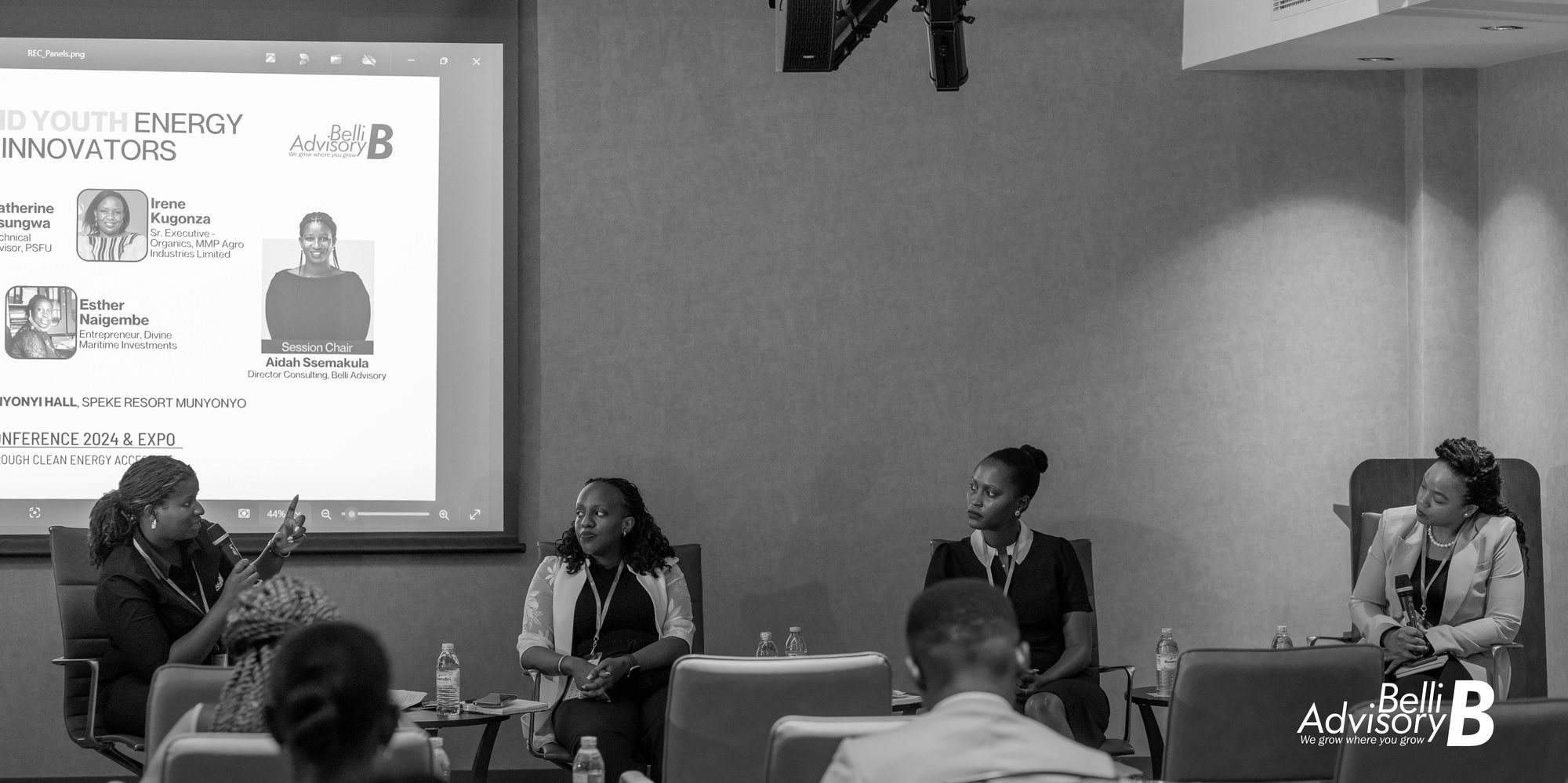 Youth energy innovators panel at a Belli Advisory convening